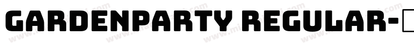 gardenparty regular字体转换